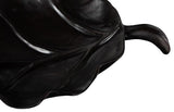 Leaf Bowl, Teak Wood, Black