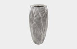 Alon Planter, Polished Aluminium