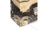 Onyx Lamp Pedestal, Square, Zebra
