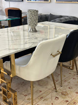 HeYe Modern Leather Dining Chair