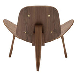 CH07 Shell Lounge Chair  (Real Leather)