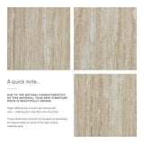 Mirella Faux Travertine Side Table in Travertine