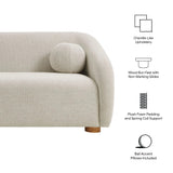 Holland 85" Chenille Fabric Sofa