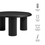 Mavina Round Mango Wood Coffee Table