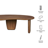 Vetra Kidney-Shaped Free Coffee Table