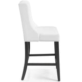Baron Faux Leather Counter Stool Set of 2 in White