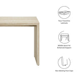Mirella Faux Travertine Console Tables in Travertine