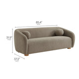Holland 85" Chenille Fabric Sofa