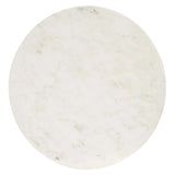 Viva Round White Marble Side Table