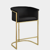 Modern arm kanye Velvet Counter Stool