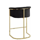 Modern arm kanye Velvet Counter Stool