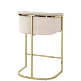 Modern arm kanye Velvet Counter Stool