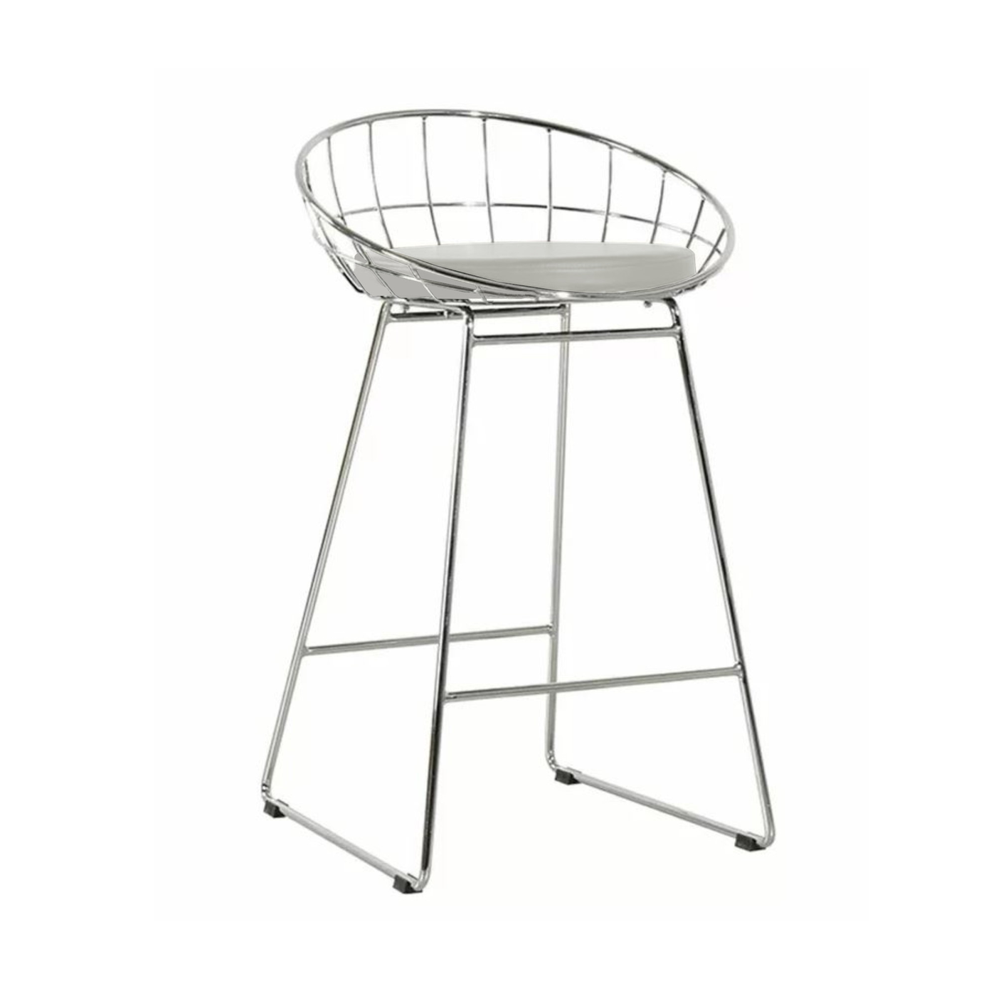 Kylie Stool (Chrome/Black)