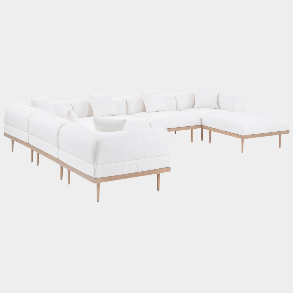 Laguna Resilient Water Resistant Outdoor Patio 7Pc Sectional