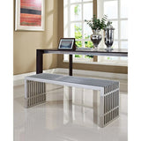 Gridiron Stainless Steel Bench (polished)