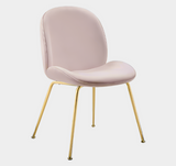 Lotus Beatle Gold Chair Velvet