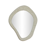 Orpheus 35"X31" Ribbed Faux Stone Wall Mirror