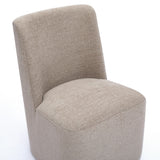 Melissa Performance Fabric Rolling Dining Chair