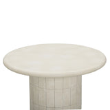 Fafo Beige Indoor/Outdoor Concrete Side Table