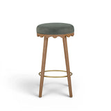 Oodle Performance Vegan Mohair Bar and Counter Stool