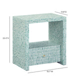 Tia 20" Mother of Pearl Nightstand