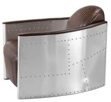 Aviator Lounge Aluminum Antique Lounge Chair