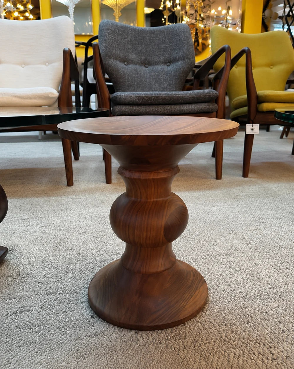 Pawn Wood Side Table