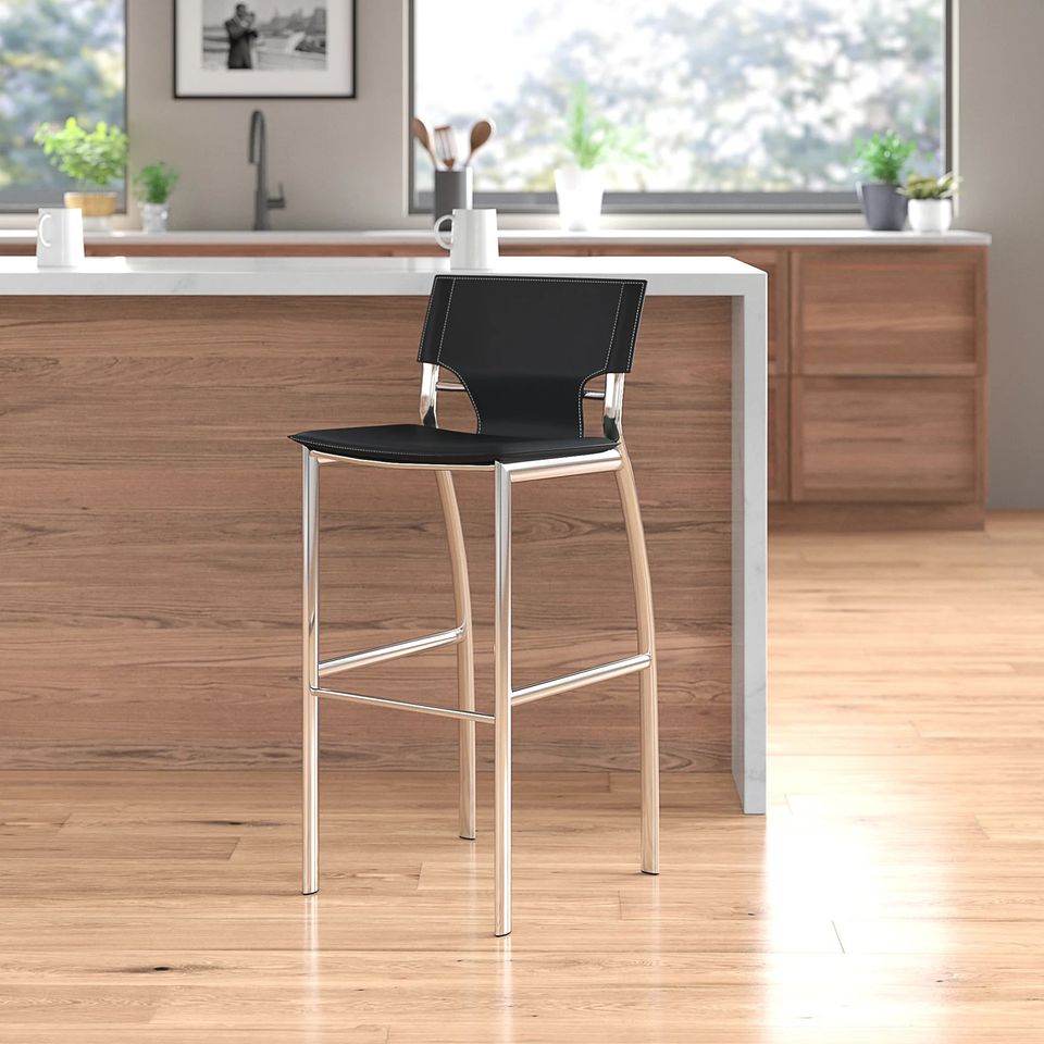 Venice Leather Counter Height Stool (26")