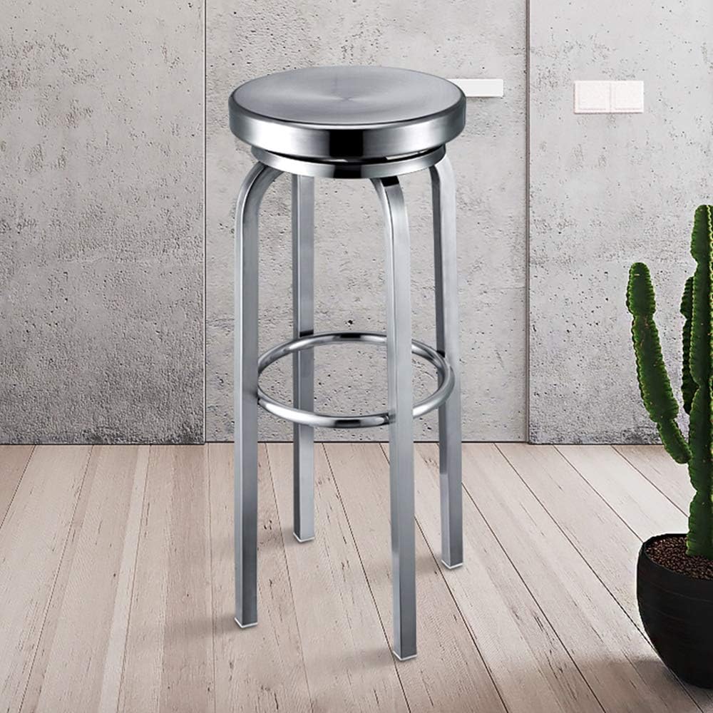 Mel Swivel Stainless steel Counter Stool