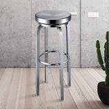 Mel Swivel Stainless steel Counter Stool