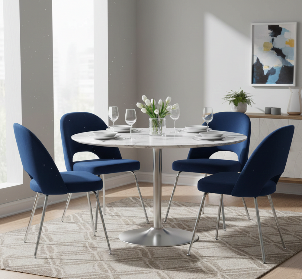 Modern Velvet Saarien Dining Velvet Chair
