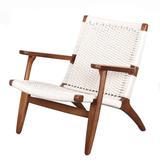Solidwood Hans Arm Cane CH Lounge Chair