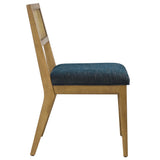 Nimba Faux Rattan Fabric Dining Chairs Set of 2