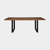 Straight Edge Dining Table U Legs