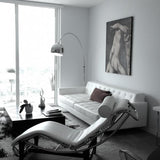 Modern ARCO FLOOR LAMP MARBLE ( Square Base)
