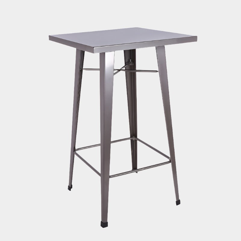 Industrial Steel Bar Table
