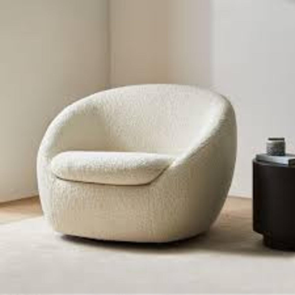 Modern Boucle Nina Lounge Chair (LOCAL PICKUP ONLY)