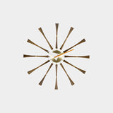 Walnut Spindle Wall Clock