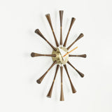 Walnut Spindle Wall Clock