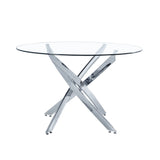 Glass Star Table Silver