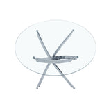 Glass Star Table Silver