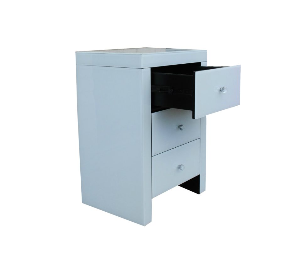 Cristian Nightstand (White Frosted)