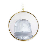 Hanging Acrylic Bubble Chair Gold/Silver