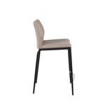 Modern Leather Curve Stool