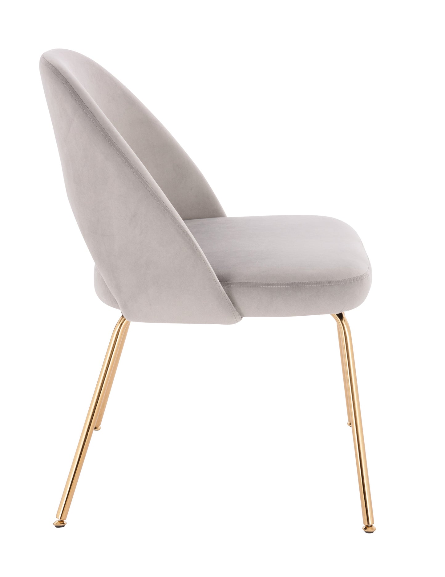 Sand Velvet Chair (Gold)