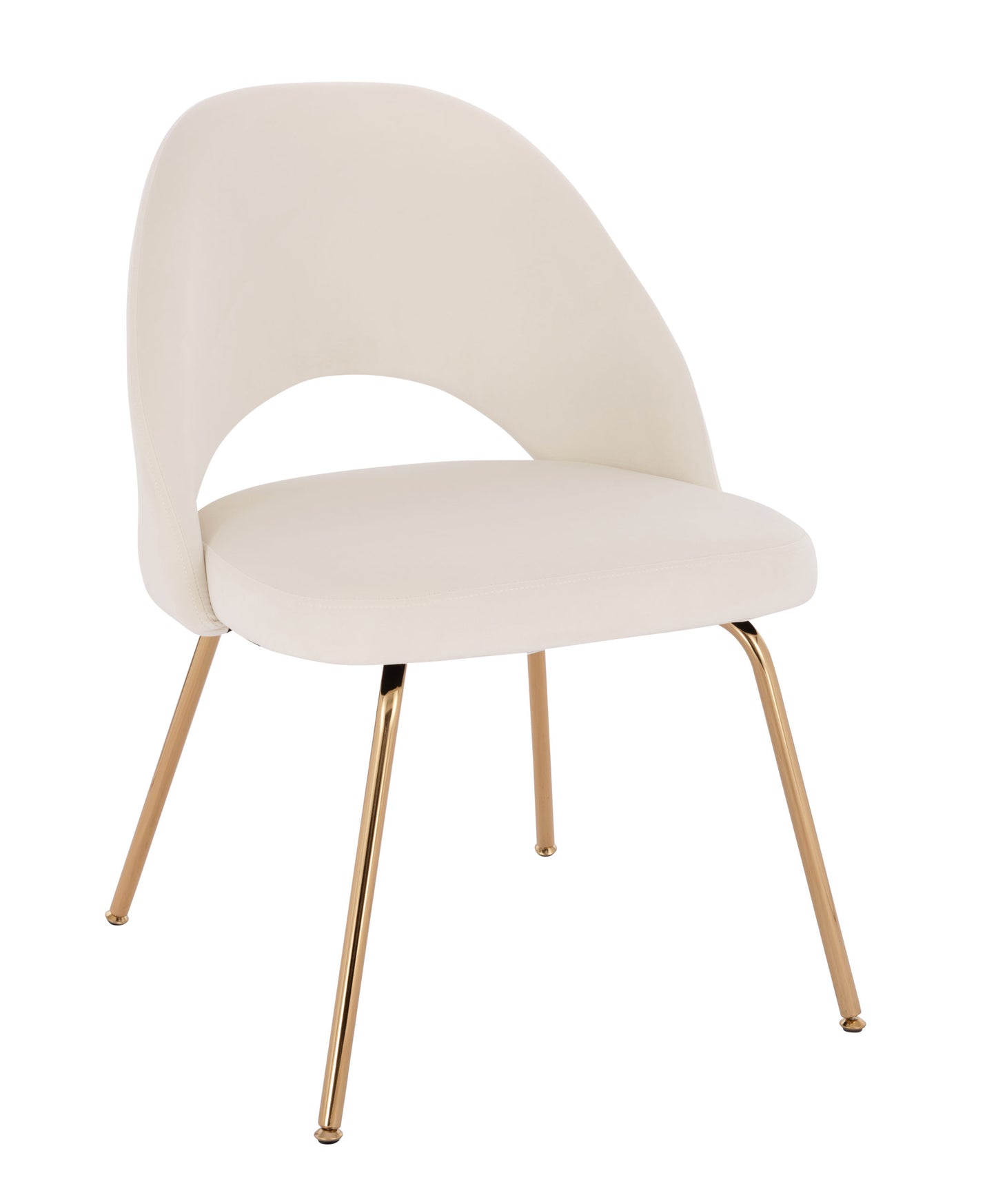 Sand Velvet Chair (Gold)