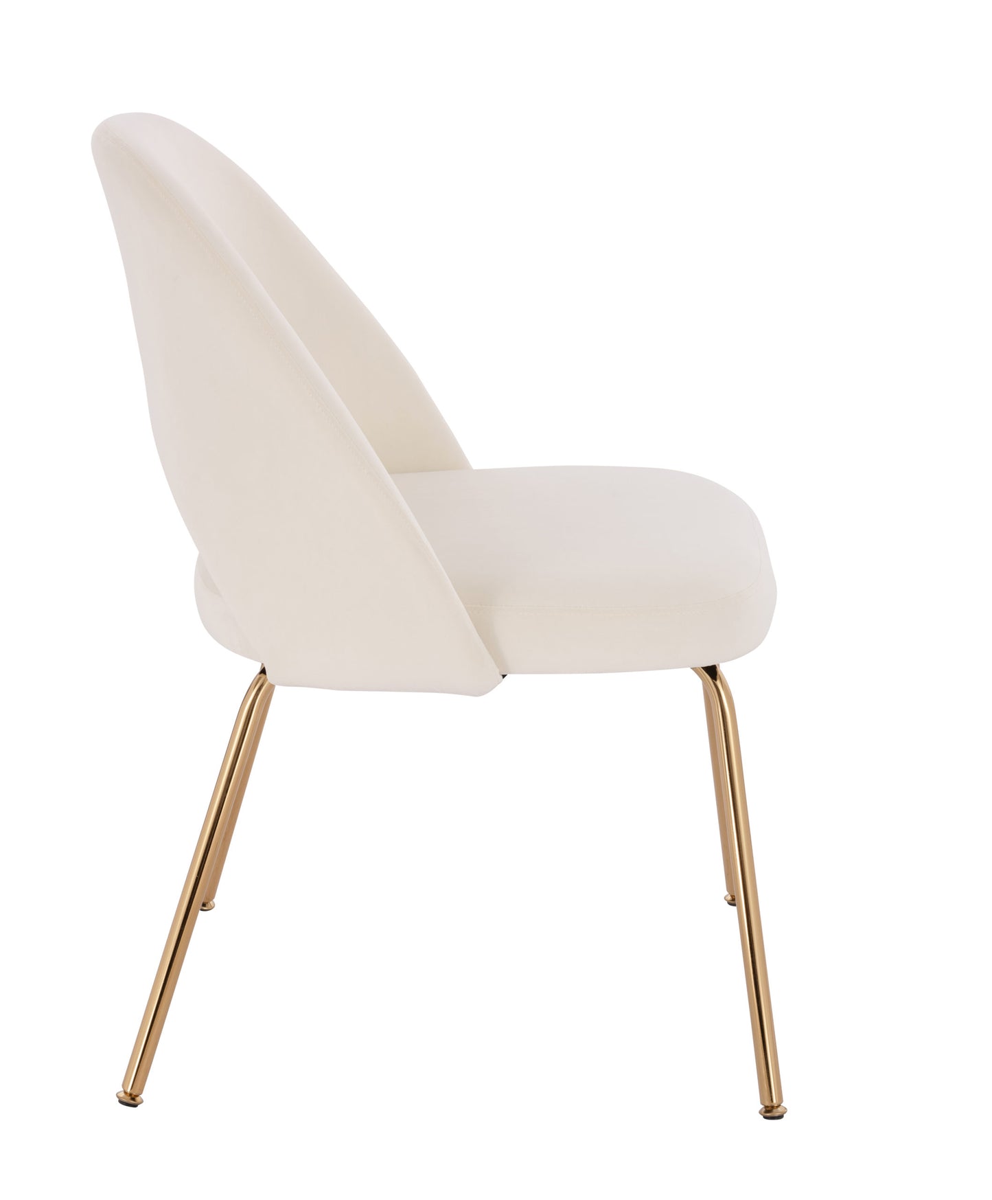 Sand Velvet Chair (Gold)