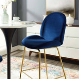 Lotus Beatle Gold Stool Velvet