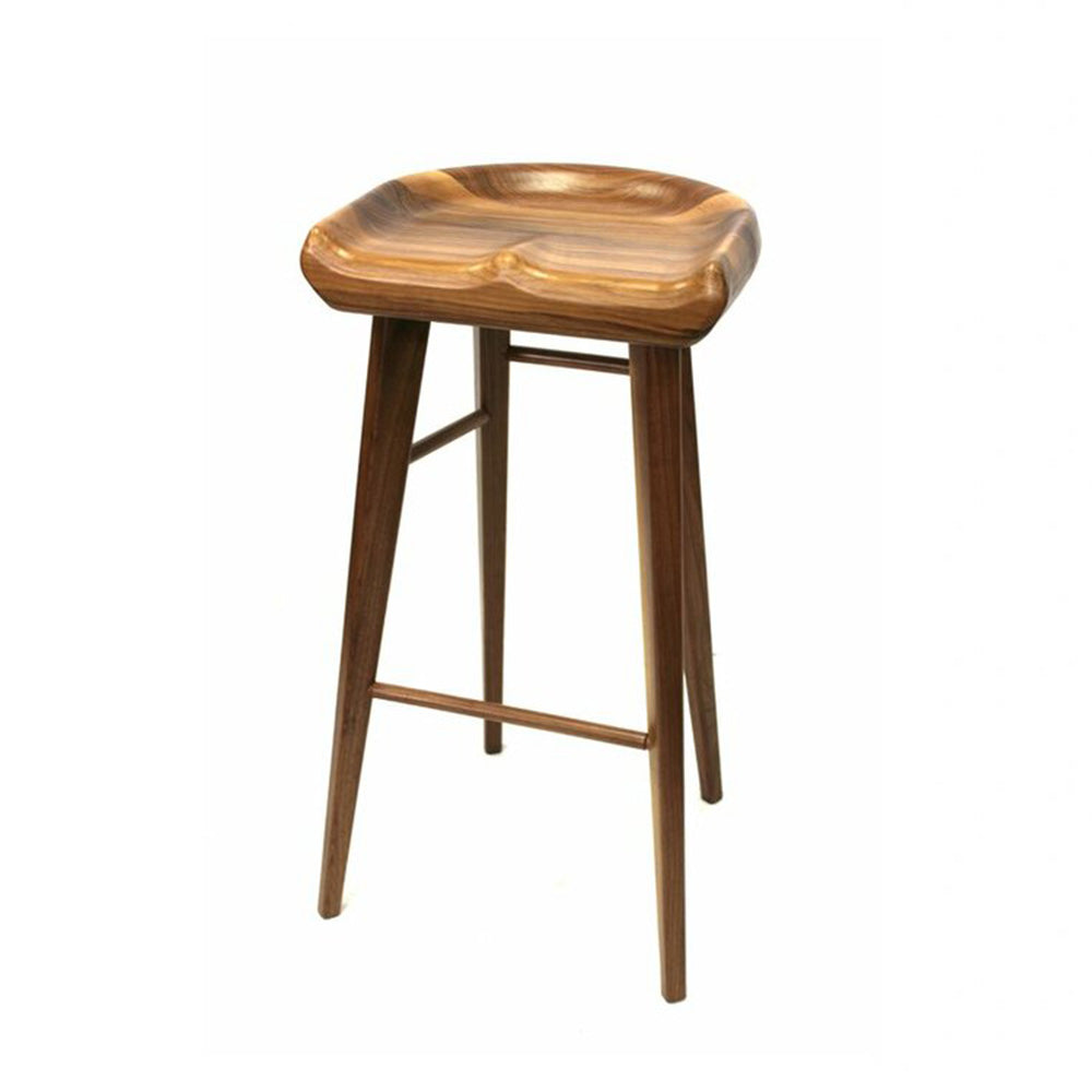 Walnut Tractor Stool