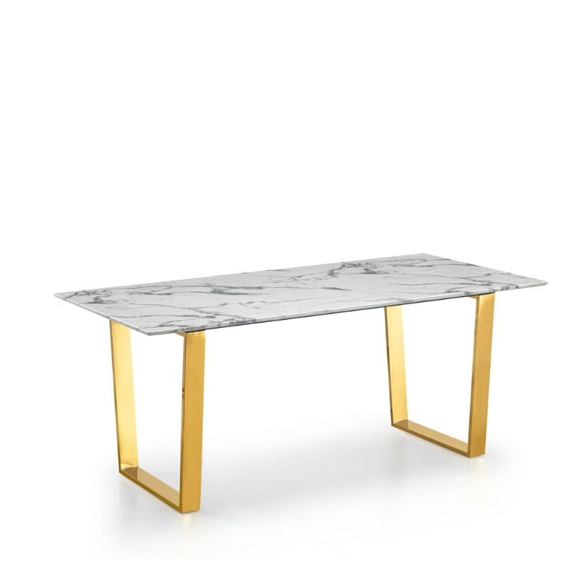 Rectangle Faux Dining Table